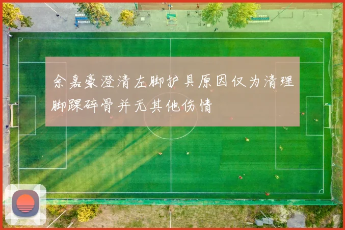 余嘉豪澄清左脚护具原因仅为清理脚踝碎骨并无其他伤情